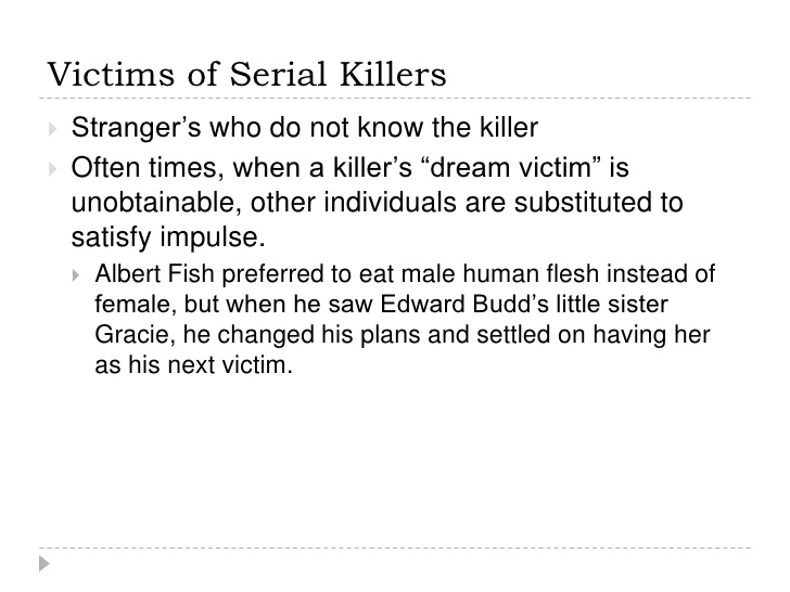 examples of thrill seeking serial killers